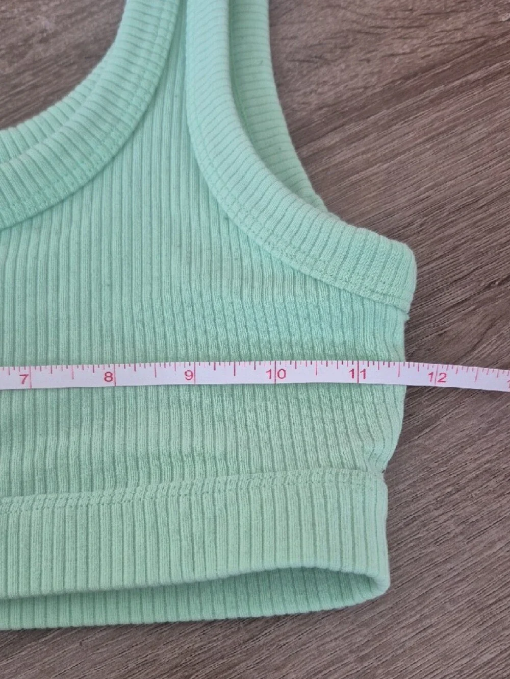 ALO Yoga Mint Ribbed Sports Bra Top